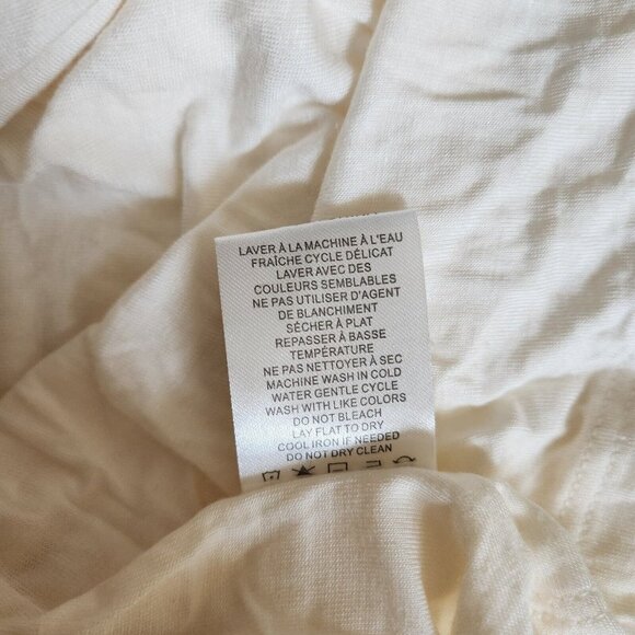 House of Harlow 1960 Cream Knit Ruffle Midi Dress Size Large Square Neck Flutter - Picture 12 of 15